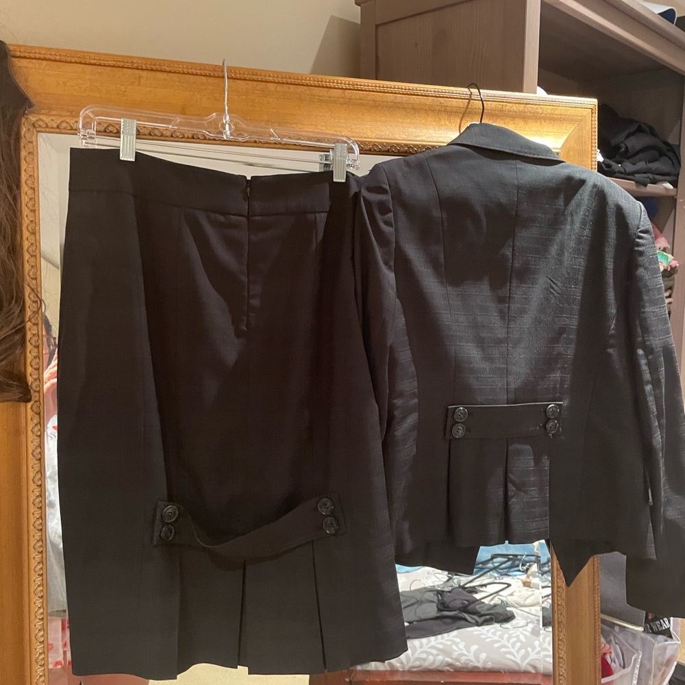 Black Skirt and Blazer Set